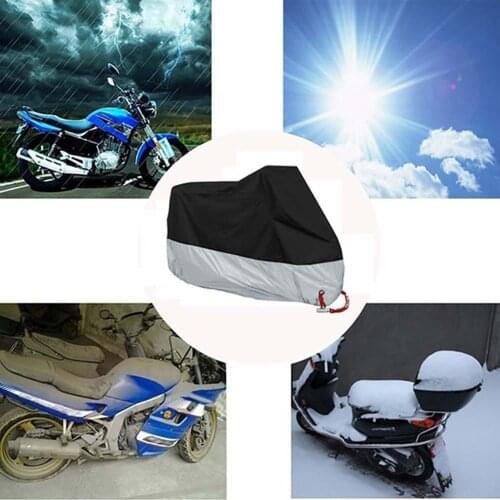 Motorcycle Cover Motorcycle Waterproof Sun Rain Dust Protection Cover with Anti-theft Lock Hole motorbike accessories 2020