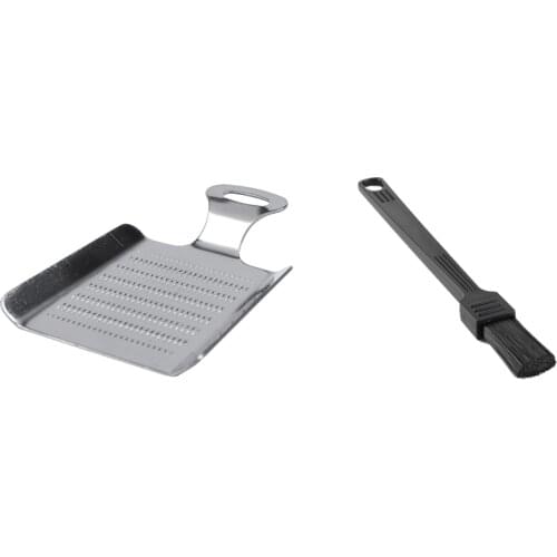 Ginger Garlic Wasabi Grater Crushed Garlic Device Kitchen Tools Stainless Steel with Coffee Machine Cleaning Brush