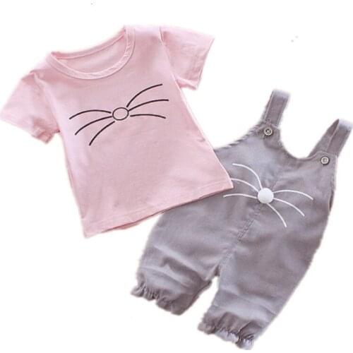 Summer New Children Casual Clothes Kids Boy Girl Cartoon T Shirt Shorts 2Pcs/sets Baby Infant Clothing Toddler Cotton Sportswear