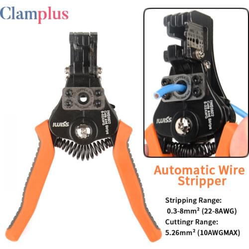 IWS-0822/HS-700B Automatic Stripping Pliers wire stripper Multi-function electrician wire Cable Cutter multifunctional Tool