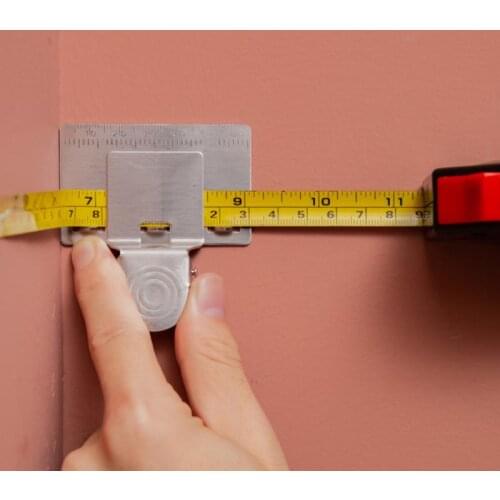 Measuring Tape Clip Tape Measuring Tool Tape Measure Aid Clip Positioning Clip Stainless Steel Tape Measurement Aid Tools 2021