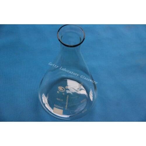 3000 mL Conical flask, Erlenmeyer flask , with wide mouth, (laboratory glass)