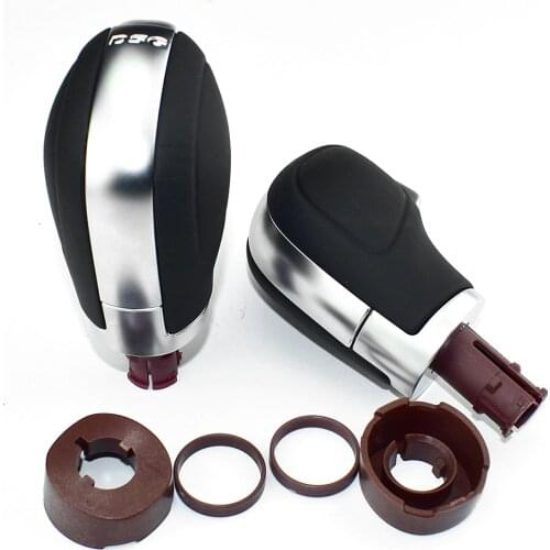 Leather Car Auto Gear Shift Knob Shift Lever Stick Head for VW Passat CC Jetta Golf 6 GTI MK6 Automatic Gear Head