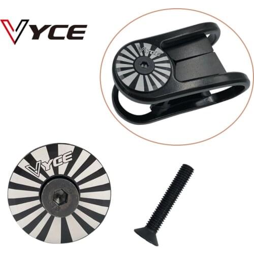 VYCE aluminum alloy MTB Road Bike Bowl Cover Bicycle Stem Top Cap for 28.6mm Fork Tube Headset Cap Cycling Accessories