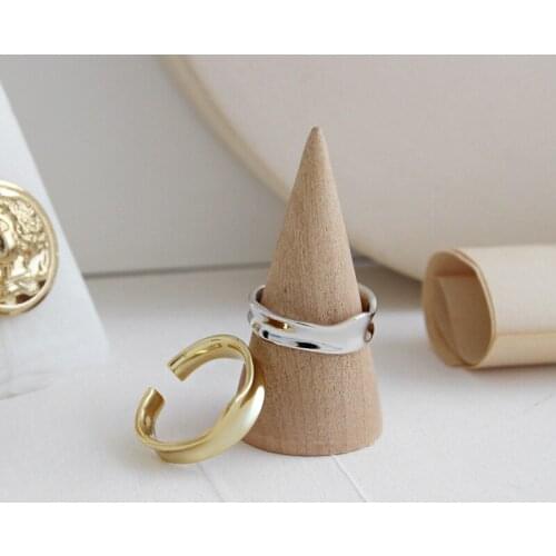 Miuoxion Retro Irregular Adjustable Ring Geometric Personality Fashion Jewelry For Women Feature Namour Charm Gift All Seasons