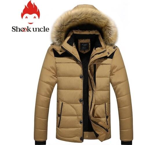Winter Parka men casual fashion Big fur collar jacket men Hooded windbreaker Warm Plus Velvet Thick coat male waterproof clothes