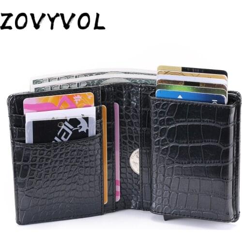 ZOVYVOL Rfid Men Wallets Classic Card Holder Walet Male Purse Money Wallet Zipper Big Brand Luxury Black Leather Wallet For Men