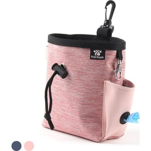 New Retractable Pocket Multifunction Dog Waist Bag Pet Training Dog Food Snack Bag Walking Dog Portable Garbage Bag Pet Supplies