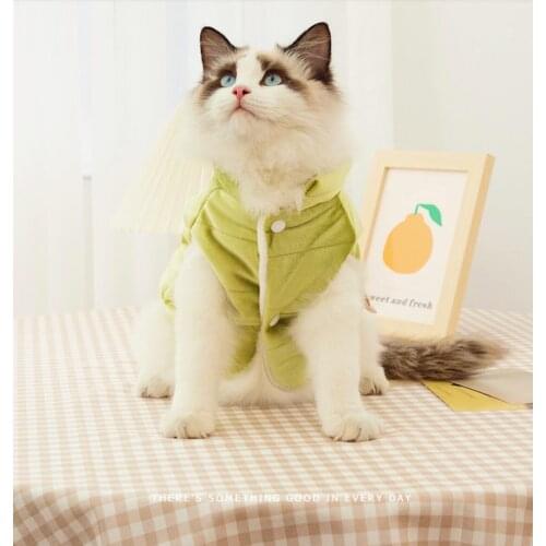 Cat Clothes Small Cats Vest Casual Warm Kitten Shirt Cat Coat