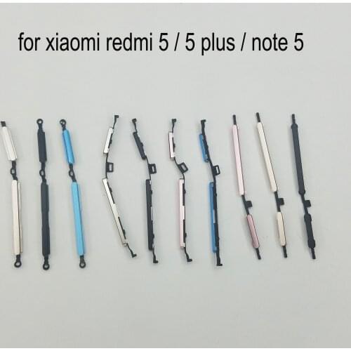 For Xiaomi Redmi 5 Plus Note 5 Original Phone Housing Frame New Power Volume Button Redmi Note5 5Plus On Off Side Key Replace