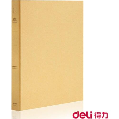 5916 Kraft paper folder D Type 2 hole data finishing storage clip two-hole binder