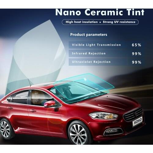 100x600cm 2Mil 65%VLT Light Blue car window film car Front Windshield Films Heat-Rejection Nano Ceramic Solar Tint Stickers