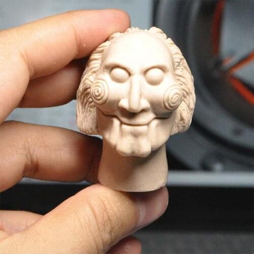 Blank Hot 1/6 Scale The Saw Mask Suit Man Head Sculpt Unpainted Fit 12" Figure