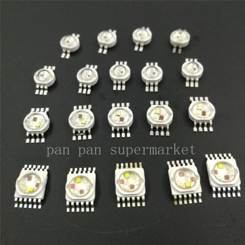 RGB RGBW RGBWY RGBWYV High Power LED Chip 3W 4W 15W 18W Colorful DIY molding LED Stage lights Source 4pin 6pin 8pin 10pin 12pin
