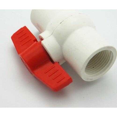 1" BSP Female Thread PVC Ball Valve Coupler Adapter Water Connector For Garden Irrigation System DIY