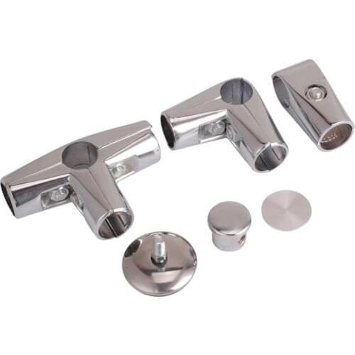 Aluminum alloy For 25MM Stainless Steel Pipe Connector Fixed Parts Landing Airing Rack Single Rod Round Pipe Rack Joint