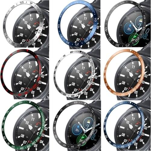 Bezel Ring Styling Case for Samsung Galaxy Watch 3 41mm 45mm Bracelet Stainless Steel Cover Anti-scratch Protection Ring Frame
