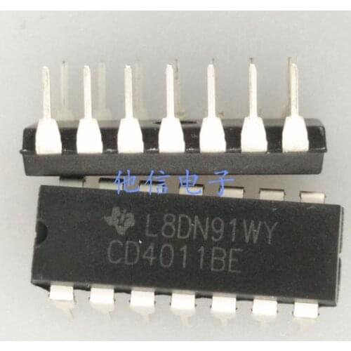 In Stock 100% New&original 5pcs/lot CD4011 CD4011BE DIP14 2