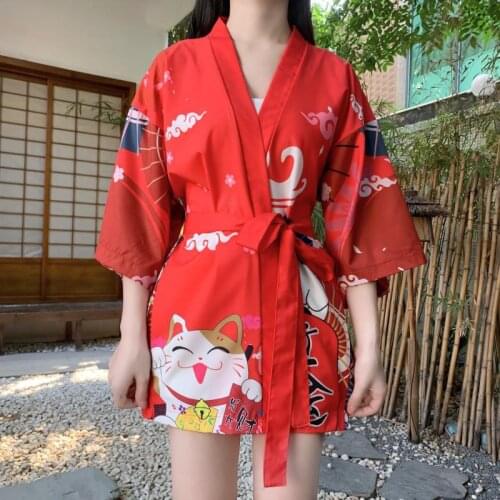 WomenS Kimono Cardigan Japanese Clothing Shirt Haori Obi Yukata Female Beach Summer Kimono For Women Cosplay Shirt
