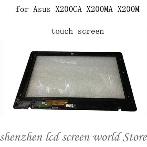 11.6 inch For Asus Vivobook X200MA X200CA X200LA X200 Touch screen digitizer with frame glass sensor Replacement parts