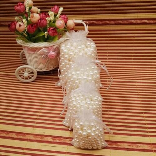 50-500pcs White Organza Bags Wedding Decoration Organza Bags Organza Drawstring Pouch for Jewelry Packaging Display Jewelry Bag
