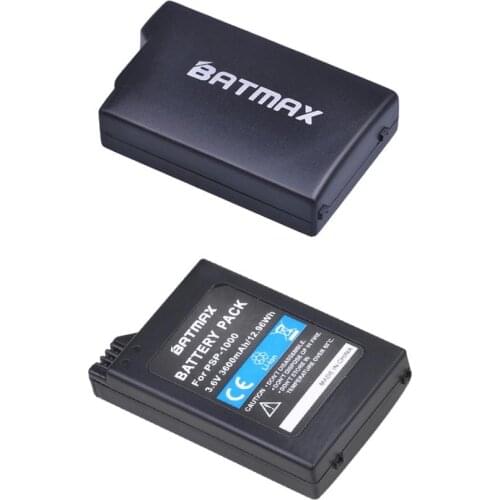 2Pcs 3.6V 3600mAh Battery Akku for Sony PSP 1000 PlayStation Portable PSP1000 Console