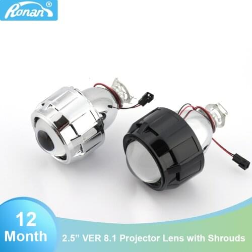 2.5inch Bi-xenon hid projector Lens 8.1 version super brightness Car Styling auto headlight retrofit H4 H7 use h1 bulb