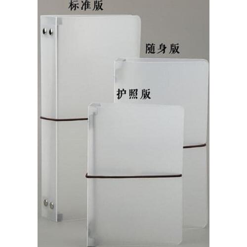 Yiwi Translucent PP Travelers Notebook Matte Notepad Camp for TN Notebook Travel Journal Accessories Stationery Supplies