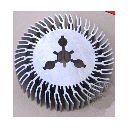 Fast Free Ship 5pcs/lot 35W high-power 80*50*20mm thick tooth lighting sunflower radiator LED lamp bead aluminum heat sink