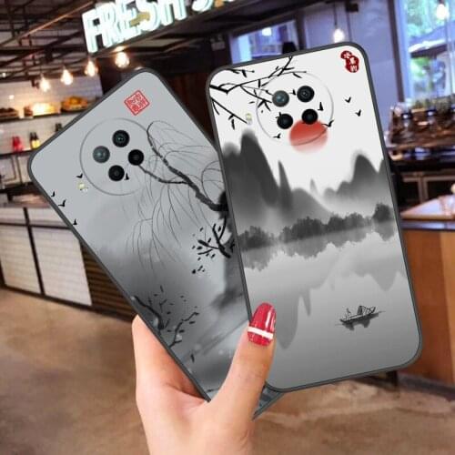 Cartoon Painting Case For Redmi Note 9 Pro 5G,TPU Painted Mobile Phone Shell Lovely Color Painting Case.12 Colors