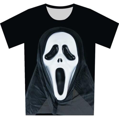 New 2018 Summer Punk Style Children 3D T-Shirt Skull Snake Creative Pattern Print T Shirt Boy Girl Short Sleeve Casual Tee Tops