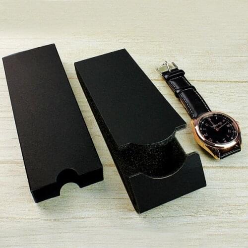 New simple design watch box pack gift watch accessories box watches folding box black Original design watch boxes package