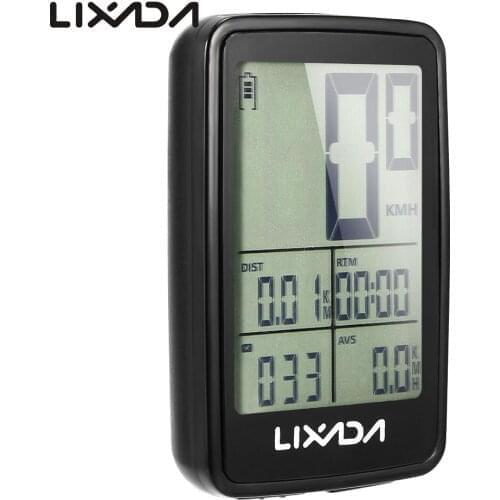 Lixada Bike Computer USB Rechargeable Wireless Bike Cycling Computer Bicycle Speedometer Odometer