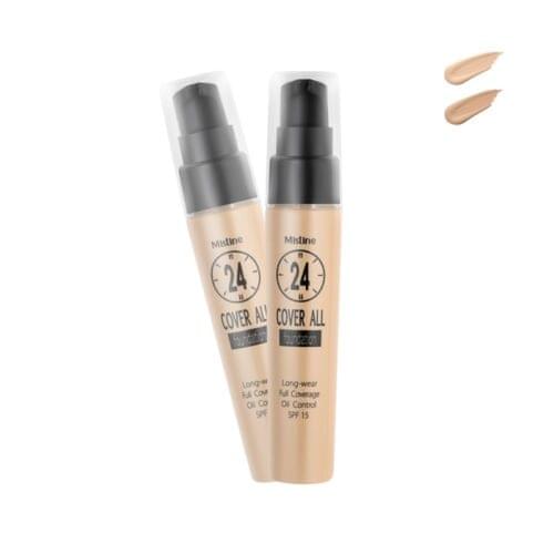 Mistine 24-Hours Cover All Foundation Full Coverage Oil Control SPF 15 PA
