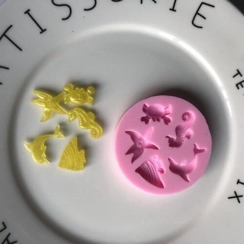 Marine Organism Silicone Mold Mobile Phone di jiao mo Decoration DIY Mode XGY-5