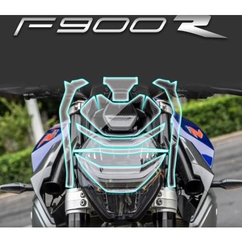 Motorcycle accessories FOR BMW F900R F 900R F900 R TPU Transparent Headlight Guard Headlight Protector film
