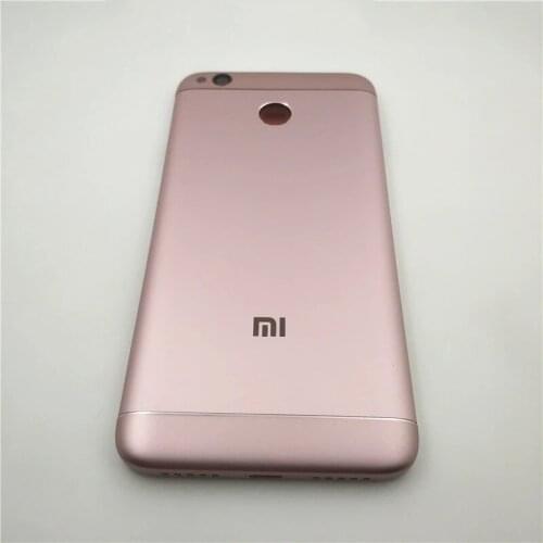 For Redmi4X Original Back Battery Cover Door Housing+Side Buttons+Camera Flash Lens Replacement for Xiaomi Redmi 4X