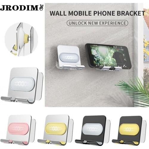 Bathroom Accessories Rotatable Phone Holder Universal Mobile Phone Tablet Bracket Holder Wall Support Stand For Bathroom Toilet