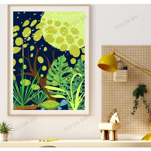 Turtle Print, Animals, Print, Jungle, Kids Print, Nursery Print, Kids room print, Animals Print, Jungle animals print, Wall art