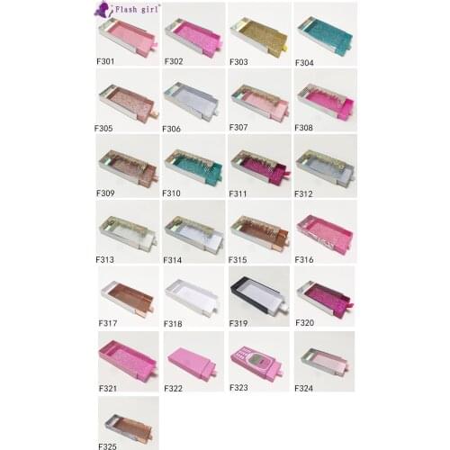 25 style rectangle with window eyelash packaging box Custom 3D Mink Eyelashes packaging box Private Label Box Packing