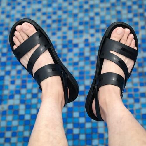 Fashion Gladiator Sandals For Men Summer Roman Beach Light Open Shoes Slippers Casual Flat Sandalias Hombre