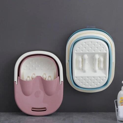 Foldable Foot Bath Household Bathroom Portable Adult Footbath Laundry Tub Plastic Foot Bath Artifact To Save Space