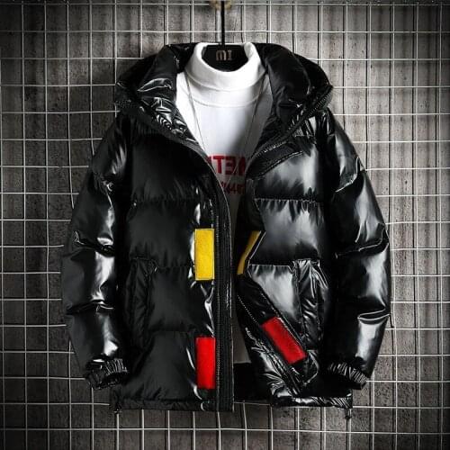 Thick Warm Mens Winter Solid Color Hooded Jacket Parka Outwear Casual Fashion Windbreaker Zipper Tops Coat Overcoat