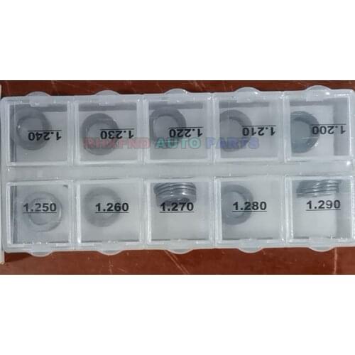 1 lot 50pcs B31 Common Rail Diesel Injector Adjustment Shims Set Fuel Injection Lift Adjusting Gasket Sizes 1.20mm--1.29mm