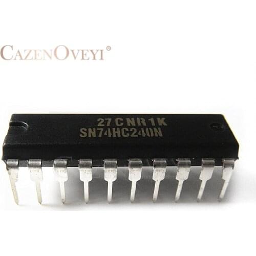 10pcs/lot 74HC240 SN74HC240N DIP-20 inverter / buffer chip new original In Stock