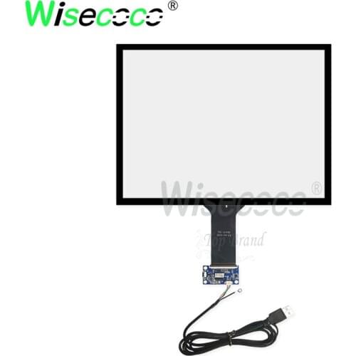 15 inch capacitive touch USB interface plug&play support Linux Windows Raspberry Pi Android system with 10 touch