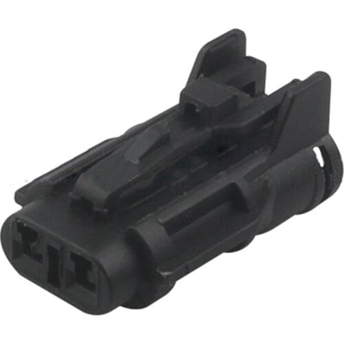 5/10/20sets 2pin Modern plug 7123-1424 outdoor temperature sensor harness black color connector 7123-1424-40