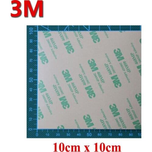 5pcs 10cmx10cmx0.13mm Clear 3M 468 468MP 200MP Double Sided Adhesive Tape