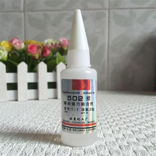 502 Super Glue Metal Plastic Ceramic Acrylate Instant Strong Adhesive Quick Dry Glue Office Supplies