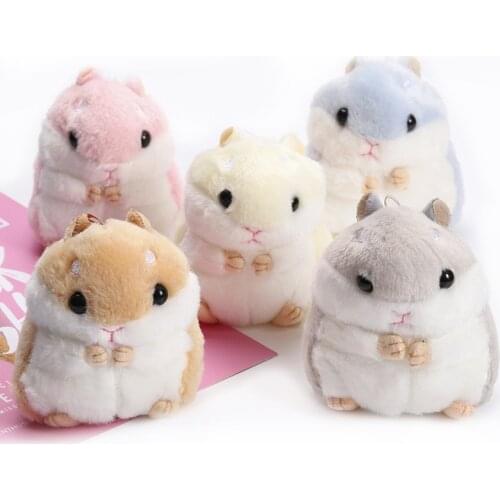 Anime cartoon cute hamster plush doll pendant key chain school bag school bag pendant small gift